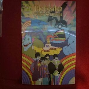 3d beatles yellow submarine poster